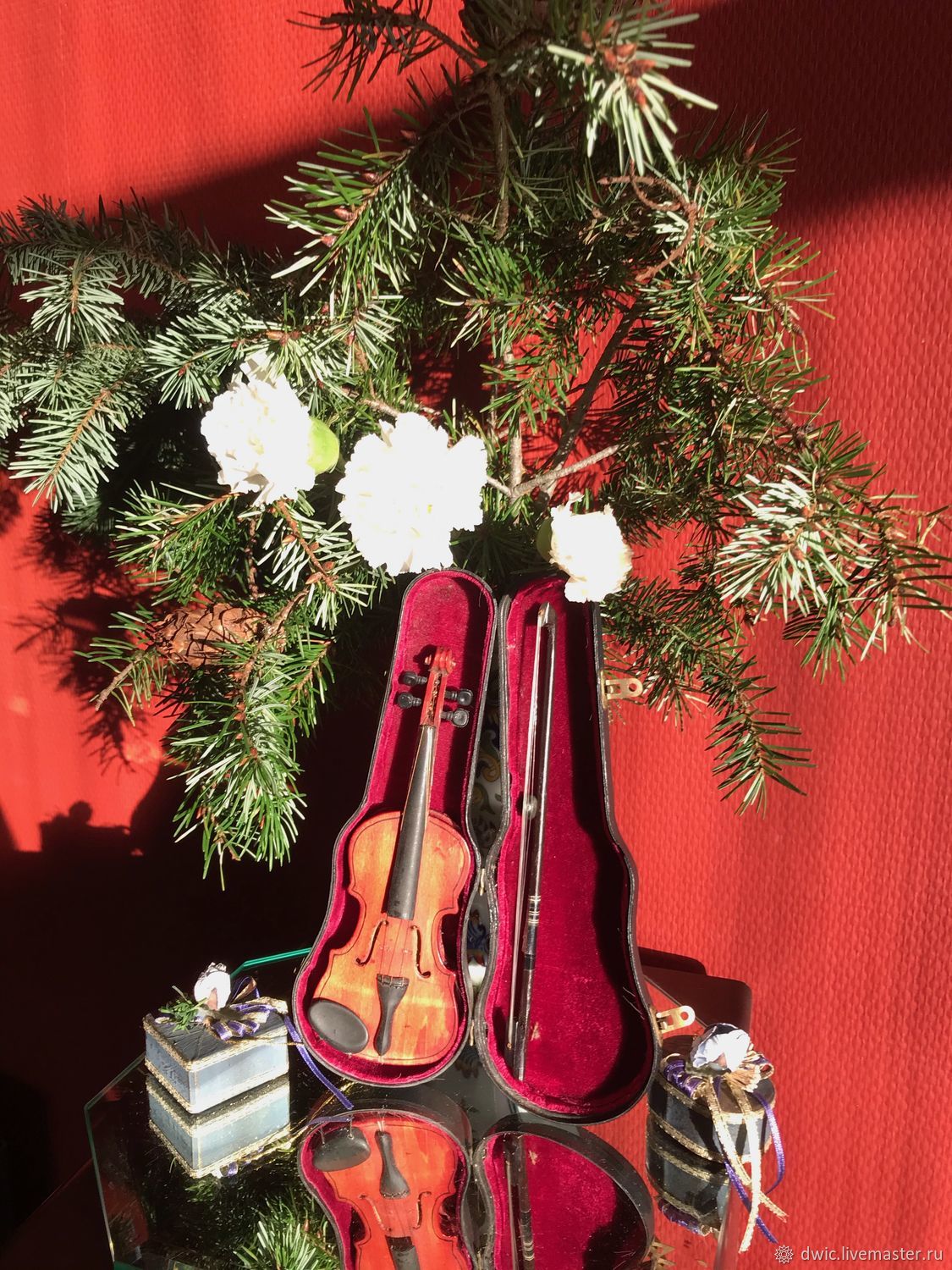 Christmas decor, cello mini, Holland, Vintage Souvenirs, Arnhem,  Фото №1