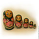 Matryoshka 5 local Floral small 5, Dolls1, Sarov,  Фото №1