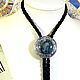 Боло"Bolo tie Vincent"с натуральной океанической (Яшмой). Галстуки. Alxanderrusanov. Ярмарка Мастеров.  Фото №6