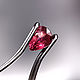0.38 ct. Рубин груша, Не гретый (Танзания) + сертификат. Кольца. Зов Камня - магазин украшений. Ярмарка Мастеров.  Фото №4