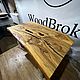 Заказать Стол-река из слэба карагача 140х70 с эпоксидной смолой. WoodBroker. Ярмарка Мастеров. . Столы Фото №3