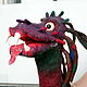 Glove Toy Dragon, Monster Glove Doll. Puppet show. AnzhWoolToy (AnzhelikaK). My Livemaster. Фото №4