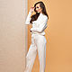 Order White tracksuit for women. SHAPAR - knitting clothes. Livemaster. . Suits Фото №3