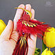 Brooch-hummingbird ' Lingonberry and honey'. Brooches. Tatyana's day (tataday). My Livemaster. Фото №4