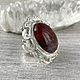 Заказать Филигранное кольцо// Красный  агат и серебро 925 пробы. Shahinian Jewelry. Ярмарка Мастеров. . Кольца Фото №3