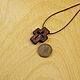  Скит - деревянный нательный крест из кипариса. Крестик. Икона на рези (Светлана). Ярмарка Мастеров.  Фото №6
