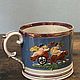 Заказать Винтаж: Rare! Антикварная большая чашка, Faïence Jersey Staffordshire 1820. Brocante chez Alla. Ярмарка Мастеров. . Кружки винтажные Фото №3