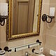 Зеркало в резной раме под бронзу для ванной. Зеркала. Зеркала и рамы (artdeco-spb). Интернет-магазин Ярмарка Мастеров.  Фото №2