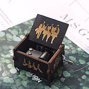 Подарки к праздникам handmade. Livemaster - original item Black music box Beatles let it be. Handmade.