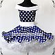 Baby dress 'Blue, white peas' Art.-002. Childrens Dress. ModSister/ modsisters. Интернет-магазин Ярмарка Мастеров.  Фото №2