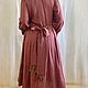 Платье из льна миди бохо с поясом. Платья. SVЭRO dress. Ярмарка Мастеров.  Фото №11