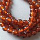 Гранат гессонит  натуральный, 6  мм. Бусины. Бусины. magic beads. Интернет-магазин Ярмарка Мастеров.  Фото №2
