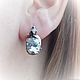 Hilaria earrings-rhinestone, 925 silver. Earrings. masterskai. My Livemaster. Фото №6