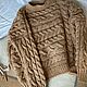 Order Jerseys: Women's knitted sweater oversize beige in stock. Kardigan sviter - женский вязаный свитер кардиган оверсайз. Livemaster. . Sweaters Фото №3