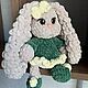 Заказать Вязаная плюшевая зайка, игрушка ручной работы. MimiPlushToys. Ярмарка Мастеров. .  Фото №3
