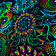 Светящееся флуоресцентное полотно «Butterfly Effect-H». Атрибутика субкультур. fractalika. Ярмарка Мастеров.  Фото №6