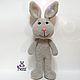 Toy Bunny knitted plush toy Hare soft toy rabbit. Stuffed Toys. vyazunchiki-lz (vyazunchiki-lz). My Livemaster. Фото №5