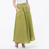 Одежда handmade. Livemaster - original item Olive skirt in boho style. Handmade.
