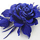 Order The colors of the skin.Decoration brooch hairpin AELITA.BLUE ROSES,. Irina Vladi. Livemaster. . Brooches Фото №3