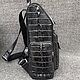 Order Backpack made of embossed part of genuine crocodile leather. SHOES&BAGS. Livemaster. . Backpacks Фото №3