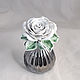 Order White Rose-aroma diffuser. Elena Zaychenko - Lenzay Ceramics. Livemaster. . Aromatic diffusers Фото №3