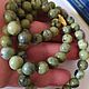 СССР серпентиновый мрамор 55 см бусы шарики советский винтаж. Бусы. Vintage Gems Bijoux. Интернет-магазин Ярмарка Мастеров.  Фото №2