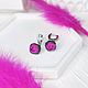 Серьги "peony bud". Серьги классические. Nina-t7s. Интернет-магазин Ярмарка Мастеров.  Фото №2