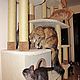  Большой высокий домик для кошек  (подходит крупным кошкам). Когтеточки. Мебель для животных Усатые Хвостатые. Ярмарка Мастеров.  Фото №4