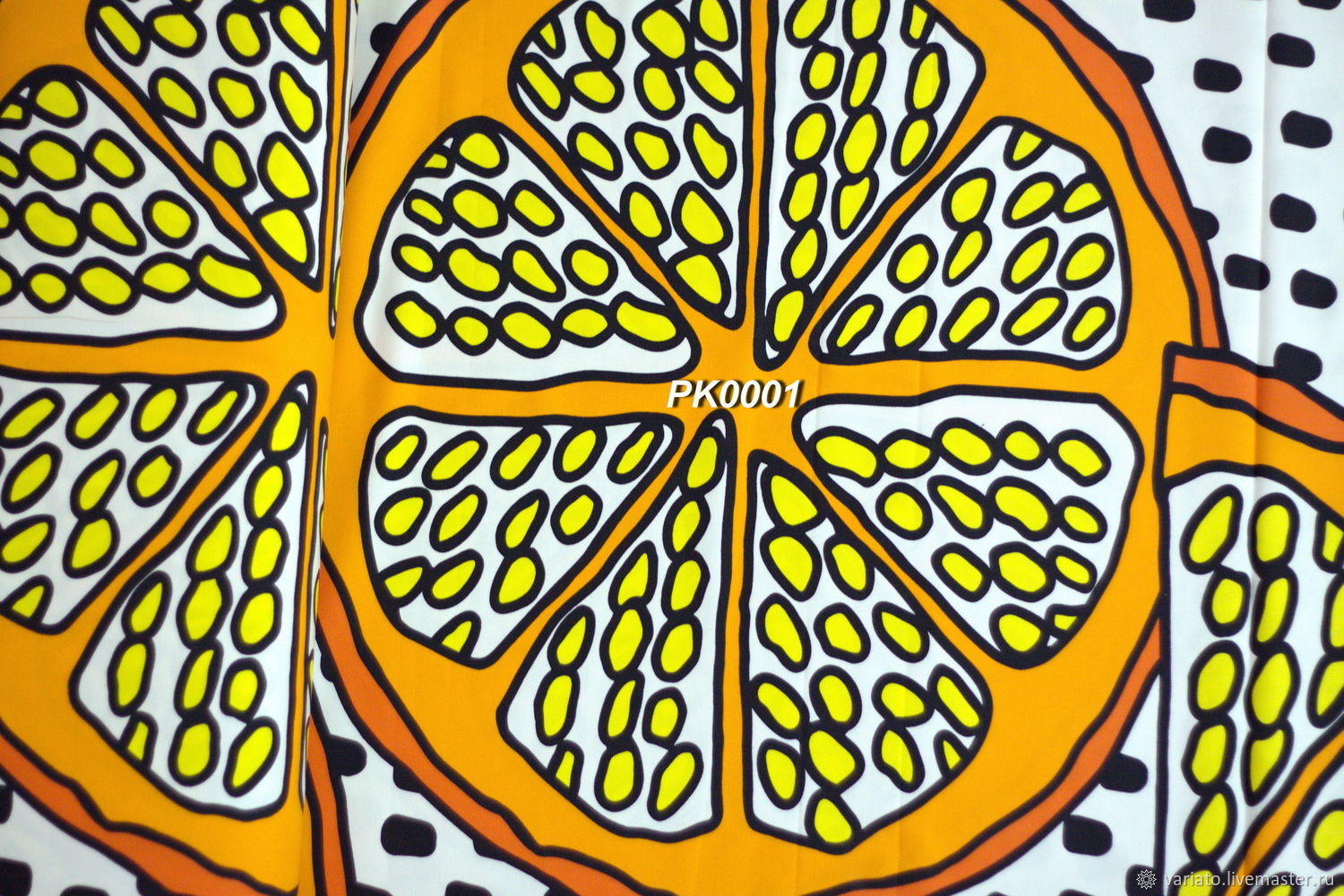 Ткань с апельсинами