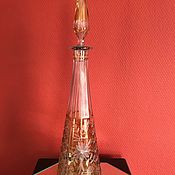 Винтаж handmade. Livemaster - original item Crystal decanter, handmade, Czechoslovakia. Handmade.
