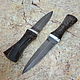 Knife 'Highlander-3' dagger Damascus Karelian birch, Knives, Vorsma,  Фото №1