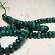 Natural malachite beads, African. Zaire, faceted Rondel. Beads1. Elena (luxury-fittings). My Livemaster. Фото №4