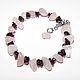 Bracelet natural stones rose quartz and garnet. Bead bracelet. krasota-prirody. Online shopping on My Livemaster.  Фото №2