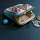 Coin holders: a coin purse made of beads with a colored ornament. Coin boxes. SilkArt Tatyana. My Livemaster. Фото №4