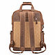 Wasserman leather backpack (dark brown crazy). Backpacks. Russian leather Guild. My Livemaster. Фото №4