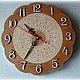 Birch bark clock for home wall (Russian gift), Watch, Moscow,  Фото №1