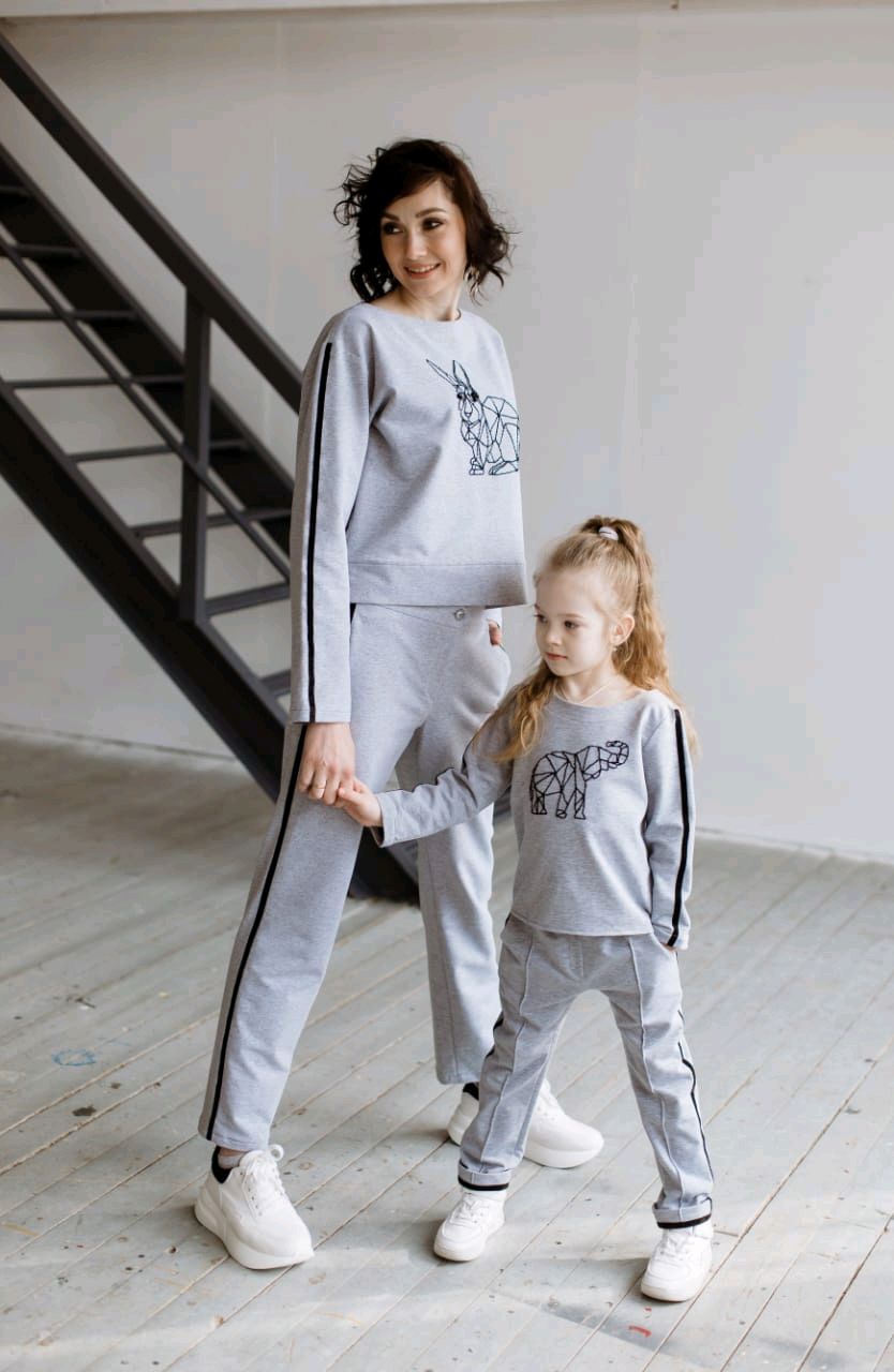 Спортивные костюмы мама и дочка