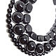 3 of a kind black agate 6 mm, 14 mm beads. Beads1. Svetlana Waska Decoupage Decor. Online shopping on My Livemaster.  Фото №2