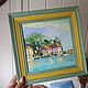 Oil painting 'House in Montenegro', framed. Pictures. Zhanne Shepetova. My Livemaster. Фото №4