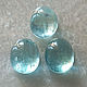Комплект кабошонов аквамарина 7*9 (+-0.2)мм. Кабошоны. Zabaykalye-gem. Интернет-магазин Ярмарка Мастеров.  Фото №2