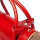 Заказать Красная сумка из натуральной кожи и дерева - CEILI -. BREATLEY and WESTERNGLOSS. Ярмарка Мастеров. . Классическая сумка Фото №3