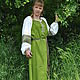 Russian, Slavic linen dress 'Lubava' with embroidery. Folk dresses. Kupava - ethno/boho. My Livemaster. Фото №5