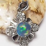 Украшения handmade. Livemaster - original item Silver pendant with opal. Handmade.