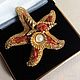 Brooch starfish Exquisite England 50 - gg, Vintage brooches, Ramenskoye,  Фото №1