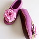 Women's felted Slippers from natural wool, Slippers, Leninsk-Kuznetsky,  Фото №1