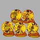 Сапфир желтый 3.5 мм. VVS1, Минералы, Йошкар-Ола,  Фото №1