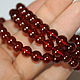 Гранат 7,4мм браслет (25 бусин). Бусины. Beads. Ярмарка Мастеров.  Фото №4