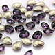 AU-189 Капли Baroque Pearl 4320 Aurora Amethyst / 8x6 мм 1 шт (стекло, Кристаллы, Нижний Новгород,  Фото №1