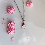 Украшения handmade. Livemaster - original item Cupcake pendant with Chain.. Handmade.