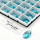Подвеска кристалл капля, Aquamarine, 16мм, Tanissa Crystals, СТ373, Кристаллы, Санкт-Петербург,  Фото №1